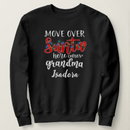 Grandma Santa Ljus Humous Text Design T Shirt