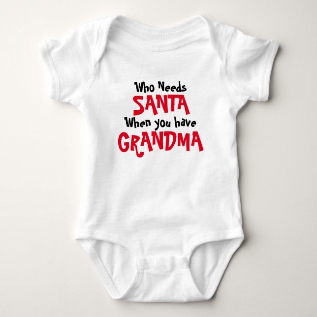 Grandma Santa T Shirt (Framsida)