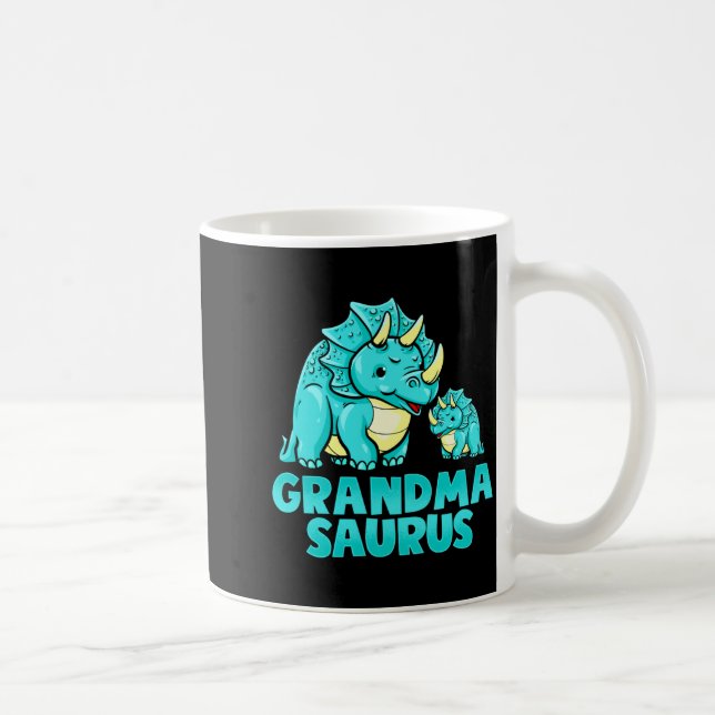 Grandma Saurus Funny Grandmasaurus Dinosaur  Kaffemugg (Höger)