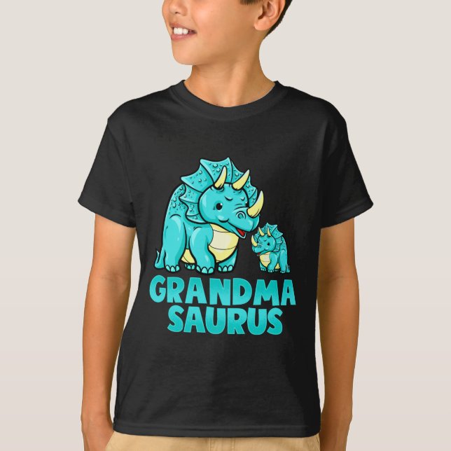 Grandma Saurus Funny Grandmasaurus Dinosaur  T Shirt (Framsida)