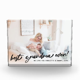 Grandma Script Overlay Vi Kärlekar dig fotoblock