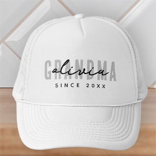 Grandma sedan 20XX Modern enkel Preppy Keps