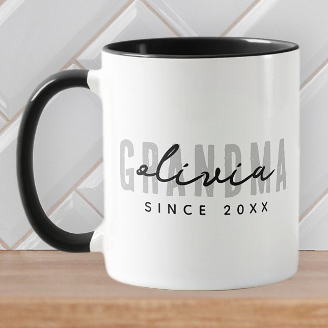 Grandma sedan 20XX Modern enkel Preppy Mugg (Skapare uppladdad)