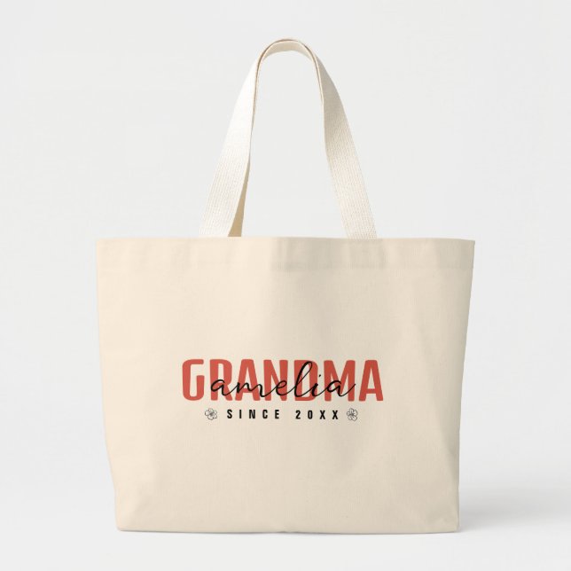 Grandma sedan 20XX Modern, ren Contemporary Jumbo Tygkasse (Framsidan)