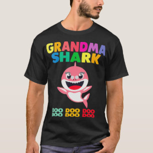 Grandma Shark Gift Cute Baby Shark Design Family S T Shirt