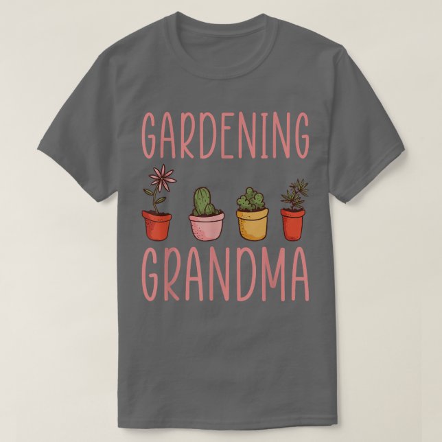  Grandma Shirt Blomsterträdgård Grandma T-Sh T (Design framsida)