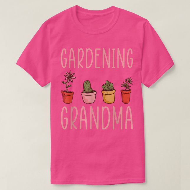  Grandma Shirt Blomsterträdgård Grandma T-Sh T Shirt (Design framsida)