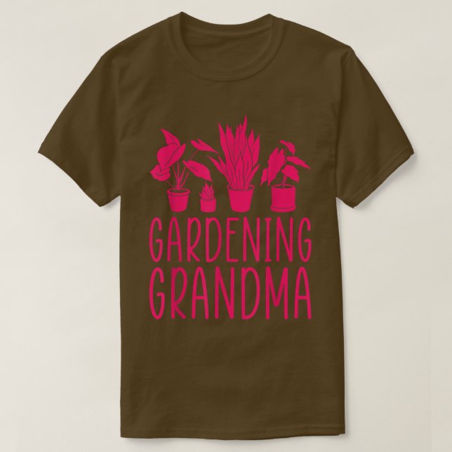  Grandma Shirt Blomsterträdgård Grandma T-Sh T Shirt (Design framsida)