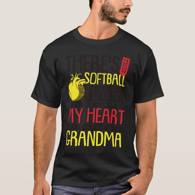 Grandma Softball Quote for Softball Granny T Shirt (Framsida)