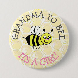GRANDMA som Bumblebee Baby Shower-knapp Knapp