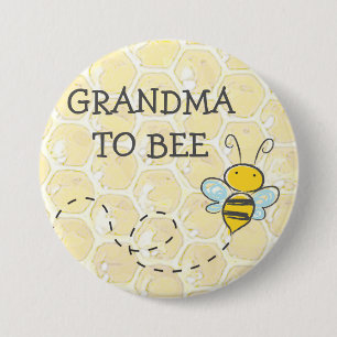 GRANDMA som Bumblebee Baby Shower-knapp Knapp