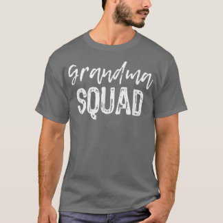 Grandma Squad Cute Funny Gift Mors dag T Shirt