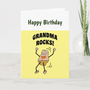 Grandma Sten Birthday Card Kort