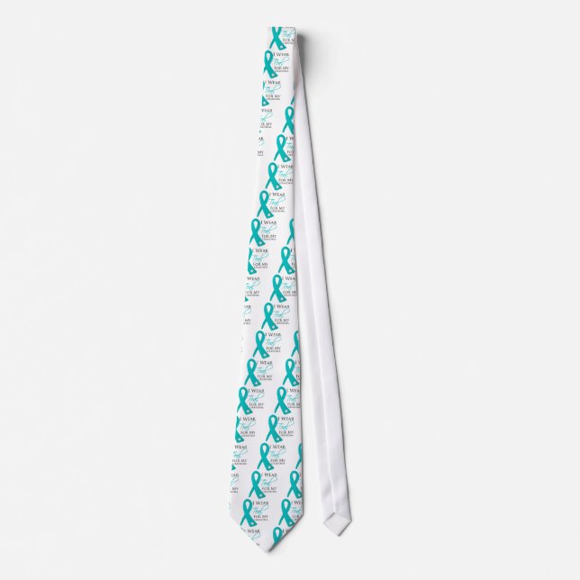Grandma - Teal Ribbon Ovarian Cancer Slips (Framsida)