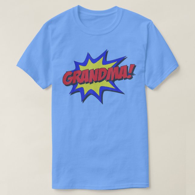 Grandma Tecknad Bok T Shirt (Design framsida)