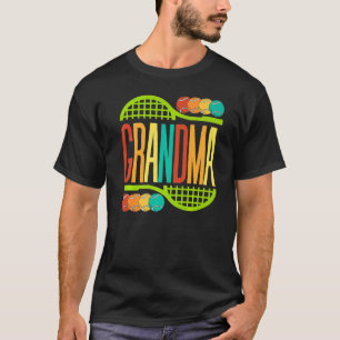 Grandma Tennis Racket Bollar Sports Nana Mimi Wome T Shirt