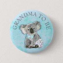 GRANDMA till babysknappen Koala Bear Thmet