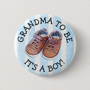 Grandma to be Baby Shower Button Knapp