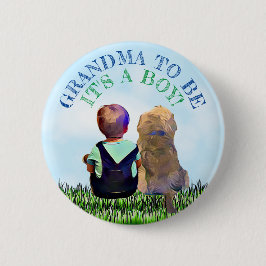 Grandma to be Baby Shower Button Knapp