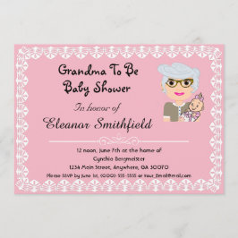 GrandMa to be Baby Shower-inbjudan Inbjudningar