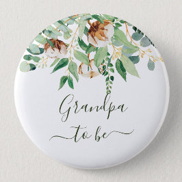 Grandma to be Eucalyptus Greenery Button Knapp