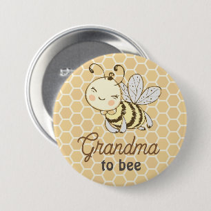 Grandma to be Granny Cute Honeybee Bee Baby Shower Knapp