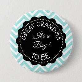 Grandma to be teal Chevron Baby Shower-knapp Knapp