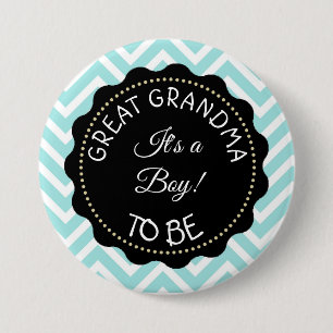 Grandma to be teal Chevron Baby Shower-knapp Knapp
