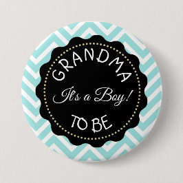 Grandma to be teal Chevron Baby Shower-knapp Knapp