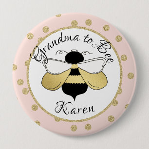 Grandma to Bee Guld Confetti Knapp