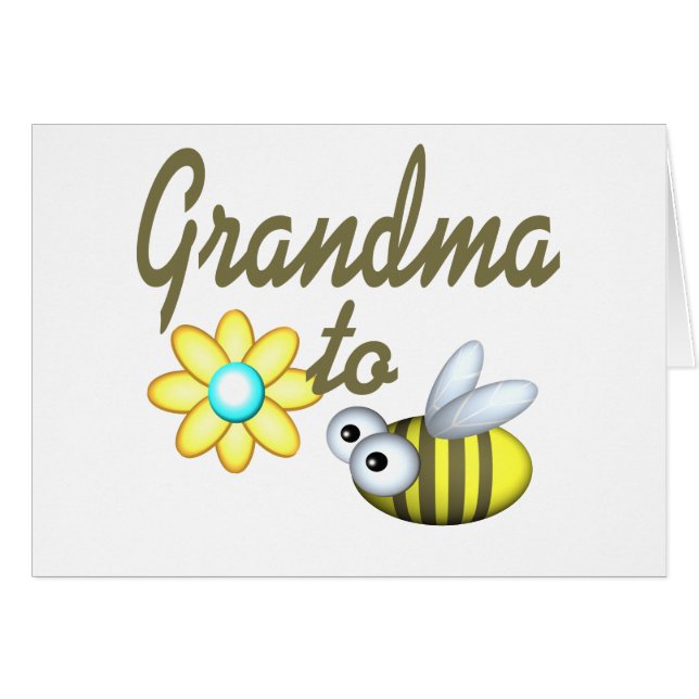 Grandma to Bee Hälsningskort (Framsidan Horizontal)