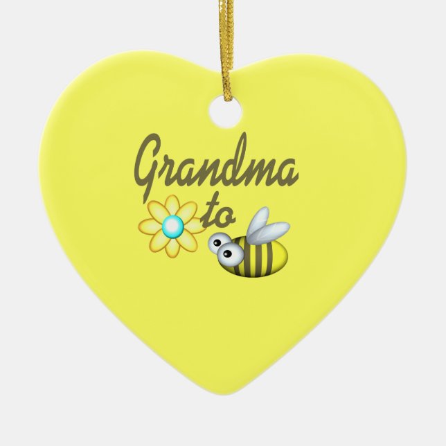 Grandma to Bee Julgransprydnad Keramik (Framsidan)