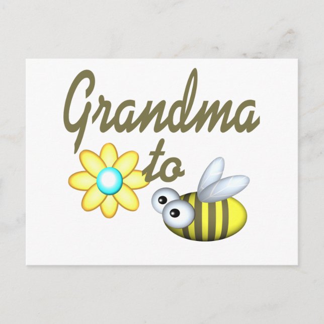 Grandma to Bee Vykort (Framsida)