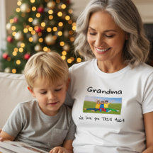 Grandma We Love You This Much Photo Christmas Gift