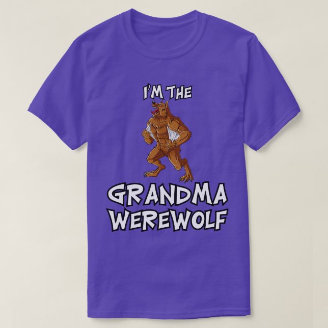 Grandma Werevarg Halloween Matching Family Costume T Shirt (Design framsida)
