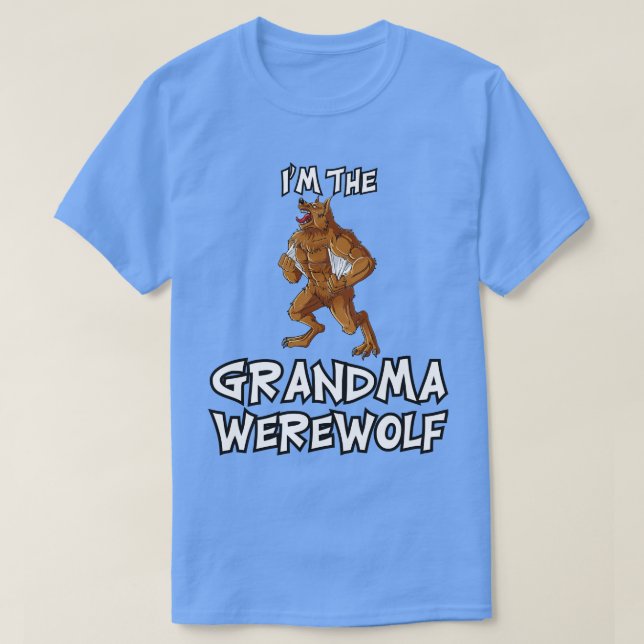 Grandma Werevarg Halloween Matching Family Costume T Shirt (Design framsida)