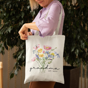 Grandma Wildbloms Elegant Minimalist Tygkasse