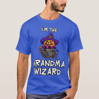 Grandma Wizard Halloween Matching Family Costume T Shirt