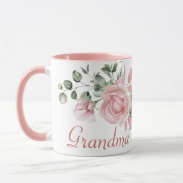 Grandma Year Etablated Anpassningsbar Rosa ros Mugg