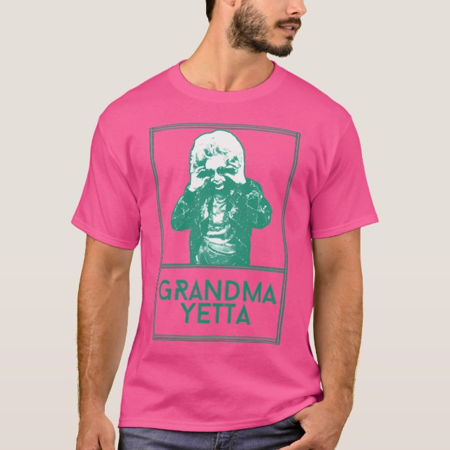 Grandma Yettaretro Fläkt Artwork T Shirt (Framsida)