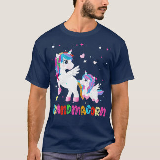 Grandmacorn Unicorn Grandma Mamma Mors dag T Shirt