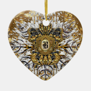 Grandmarch Monogram Julgransprydnad Keramik