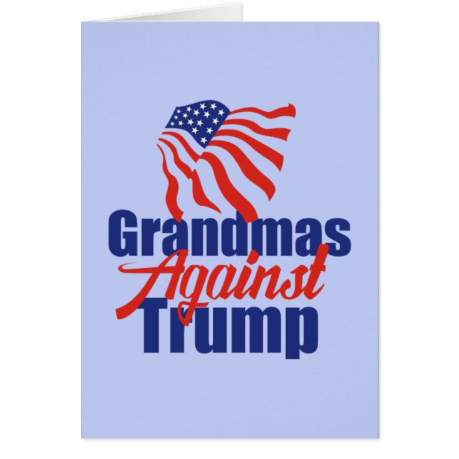 Grandmas Against Trump Card Hälsningskort (Framsidan)