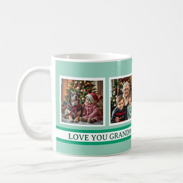Grandma's Angels | 4 Photo Template Kaffemugg (Vänster)