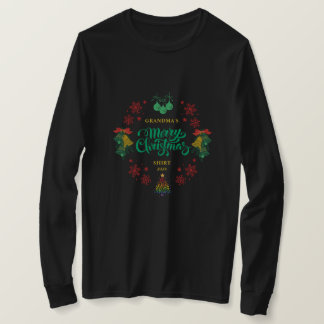 Grandmas anpassningsbara Vintage God jul T Shirt