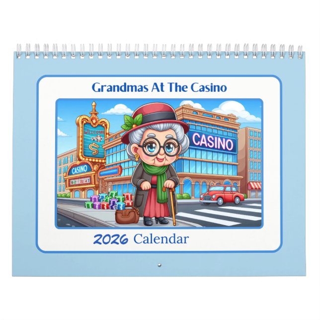 Grandmas At The Casino 2026  Kalender (Omslag)