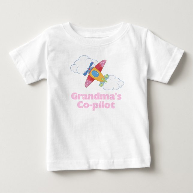 Grandmas biträdande pilot (Girl) Tee (Framsida)