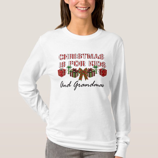 GRANDMAS CHRISTMAS T-SHIRT (Framsida)