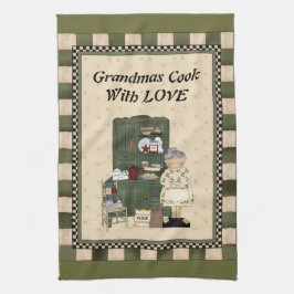 Grandmas Cook med Kärlek Hand Towel Kökshandduk