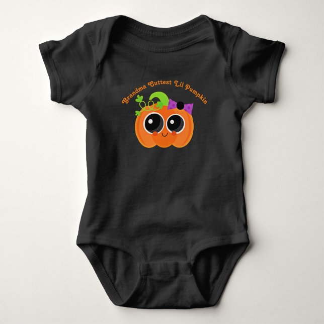 Grandmas Cuttest Lil Pumpkin T-shirt (Framsida)